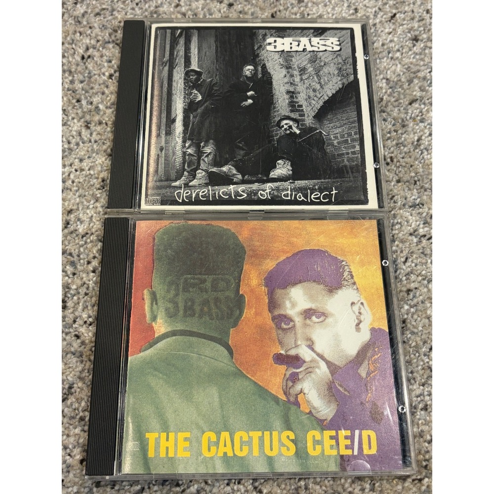 3rd Bass CD Lot The Cactus Cee/D Derelicts of Dialect Hip Hop Def Jam 2 Albums